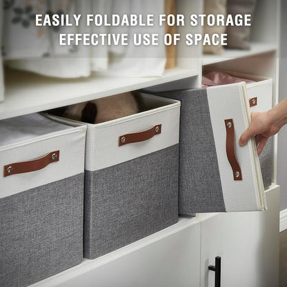 Collapsible Fabric Storage Cube Bins - Image 4