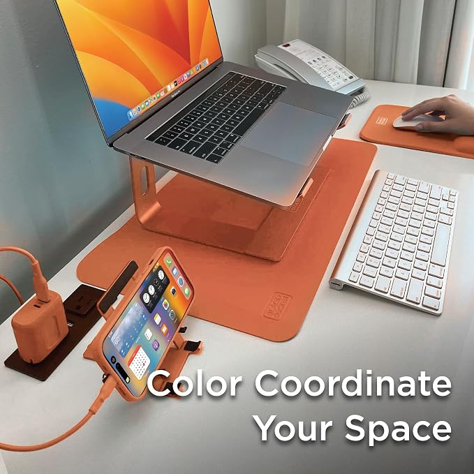 Black+Decker Faux Leather Desk Mat Keyboard & Mouse - Image 9