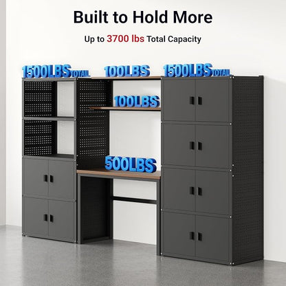 FLEXIMOUNTS 117"W Modular Garage Storage Cabinet - Image 4