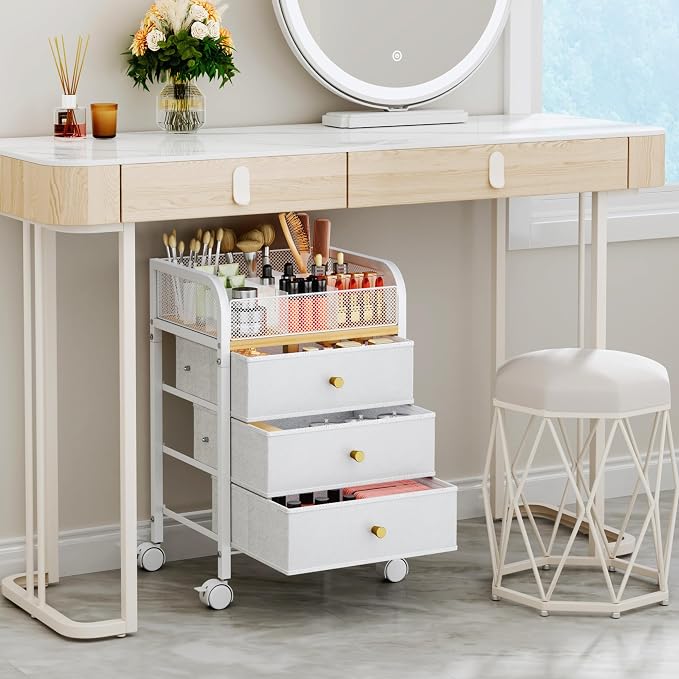 SWTYMIKI Rolling Makeup Organizer Cart - Image 8