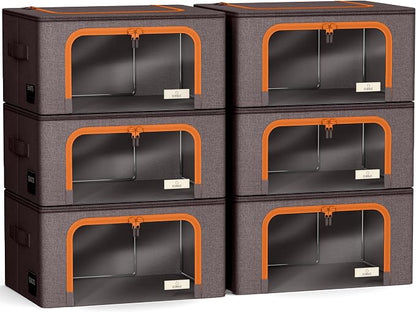 Sorbus Storage Bins with Metal Frame - Image 7