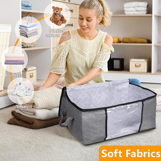 2 Pack Clothes Organizer Storage Bags - Image 3