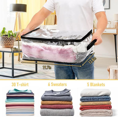 6Pcs Clear Blanket Storage Bags - Image 2