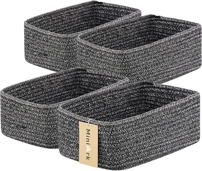 Small Storage Baskets for Organizing | Closet Organizer Bins | Shelf Toy Basket by MiniArkStorageBasketsHome