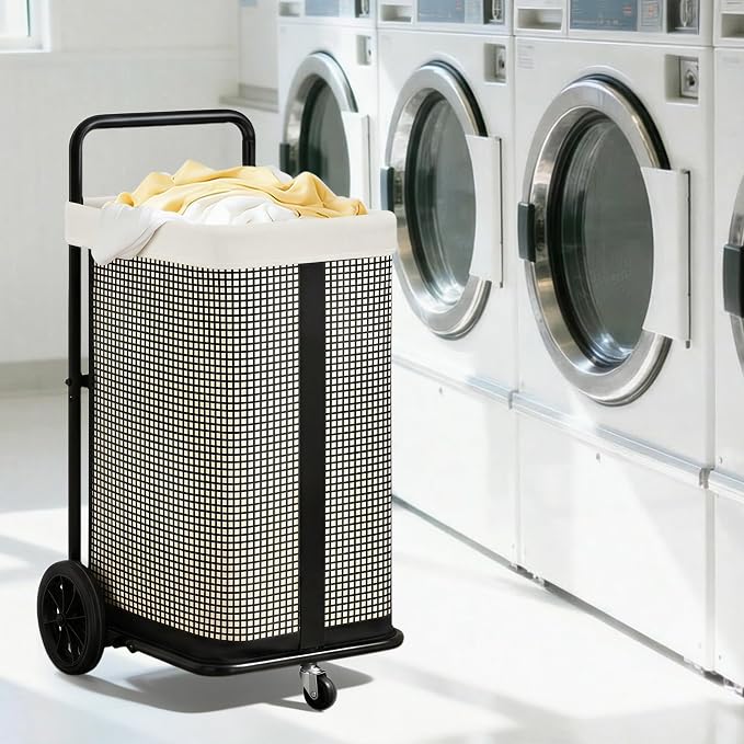 STORAGE MANIAC Rolling Laundry Cart - Image 9