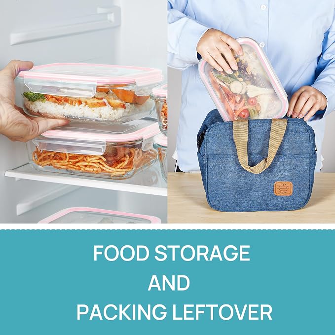 Vtopmart 5Pack 22oz Glass Storage Containers - Image 5