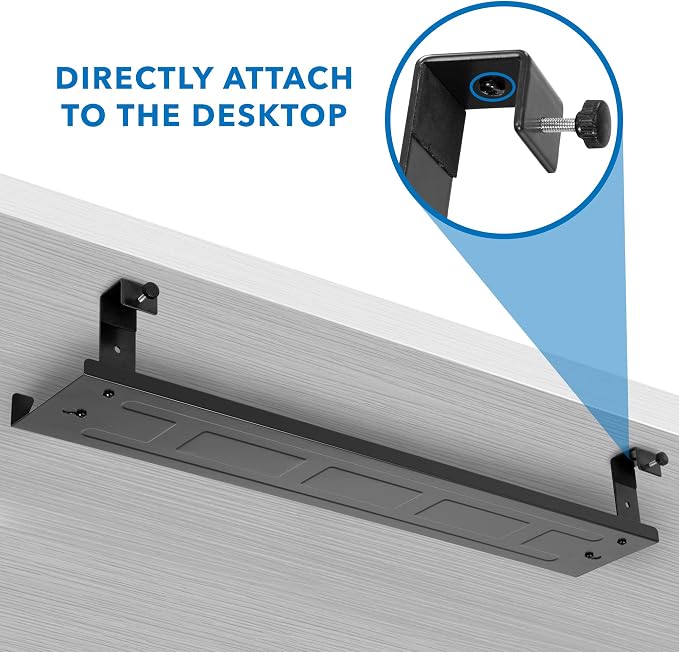 Mount-It! Premium Under Desk Cable Management Tray – 23" Heavy-Duty Steel Cable - Image 7