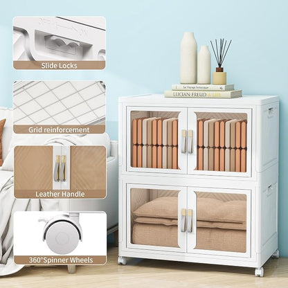 Large Clear Stackable Storage Bins - Image 4