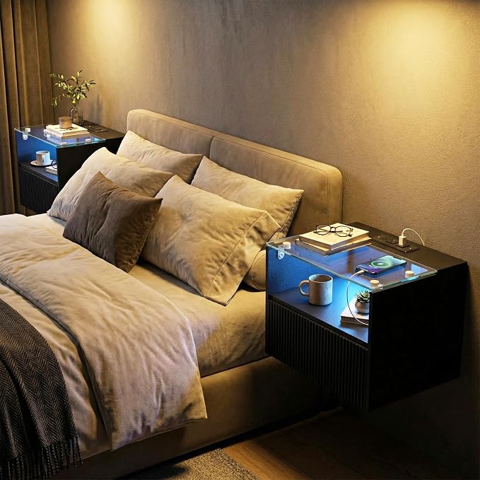 Arbuxzuy Floating Nightstand Set of 2 by Arbuxzuy