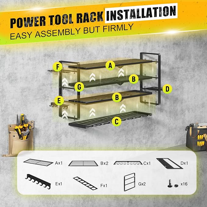 Power Tool Organizer Wall Mount - Image 2