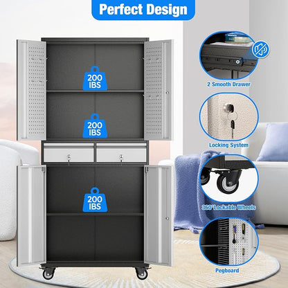 71''H Metal Storage Cabinet - Image 7