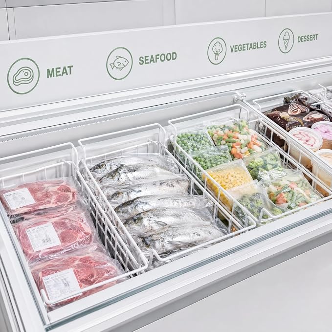 SHINEOFI 2Pcs Freezer Organizer Bins - Image 4