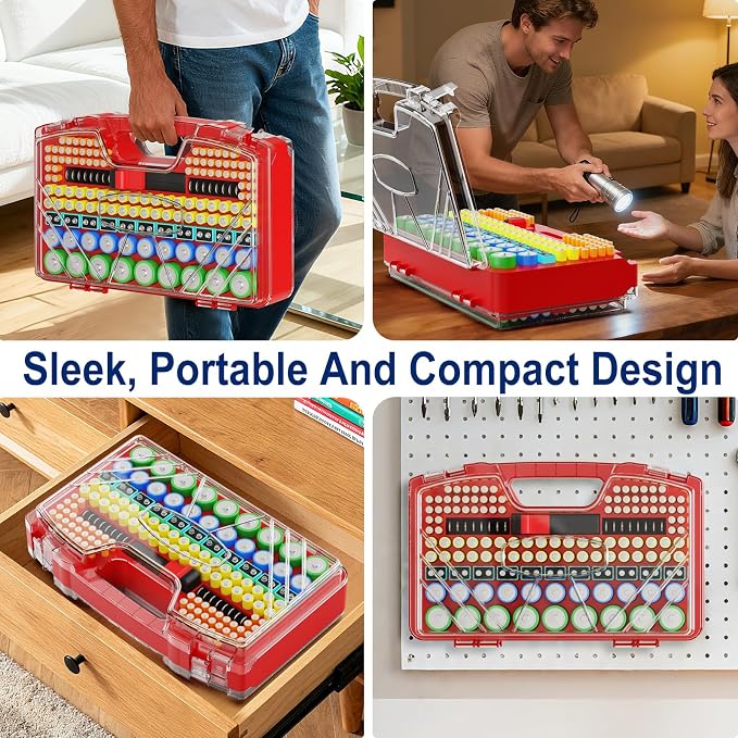 Battery Organizer Storage Holder Box Case - Image 7