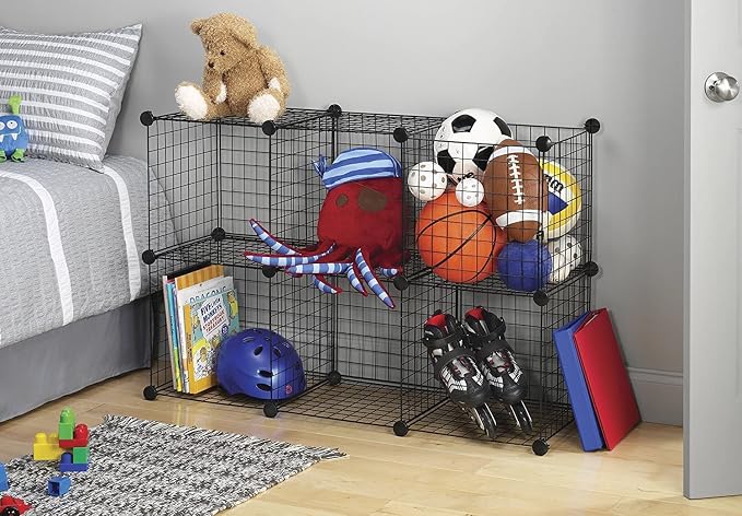 TUMUCUTE Wire Cube Storage Organizer, Metal Storage Shelves Bookshelf, - Image 2