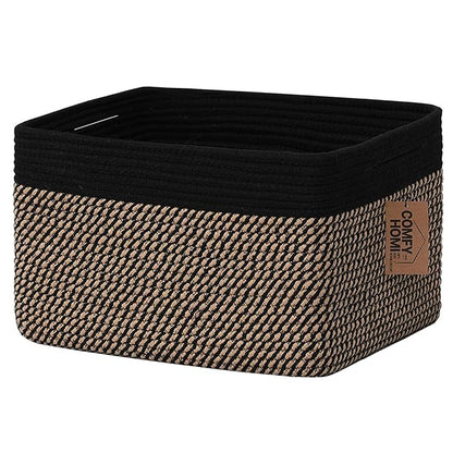 COMFY-HOMI Cotton Rope Woven Basket by COMFY-HOMI