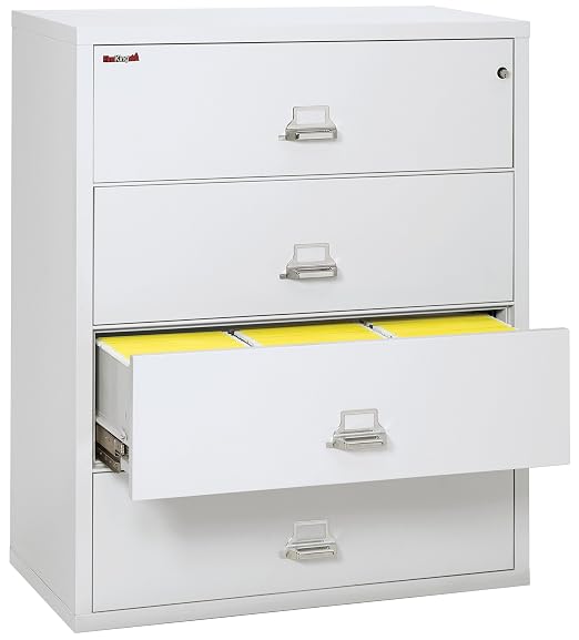 FireKing Fireproof Lateral File Cabinet, Arctic White, Made in USA - Image 5