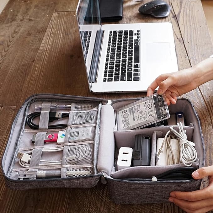 Organizer Case Small Electronic Devices USB Charger Accessories Mouse Phone - Image 3