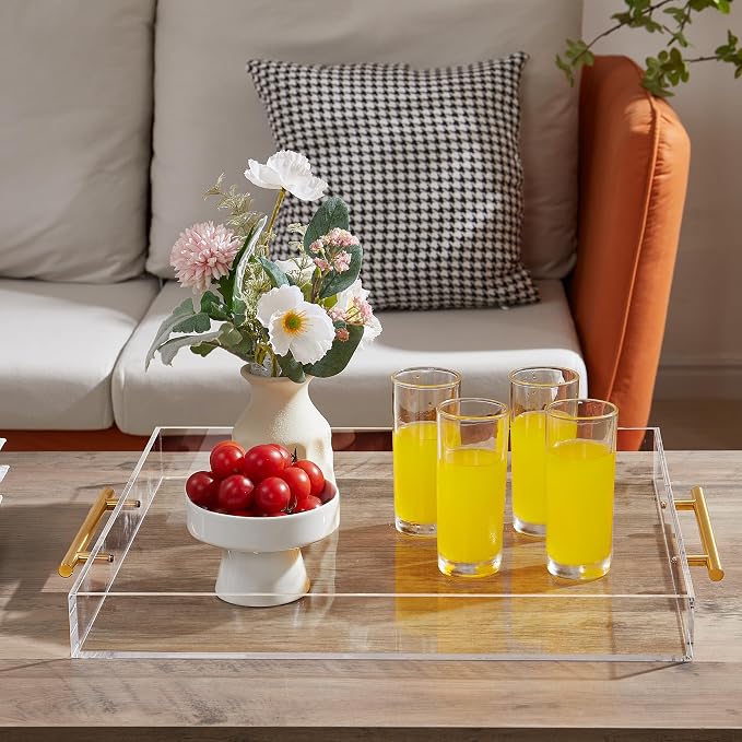 Large Clear Acrylic Serving Tray - Image 5