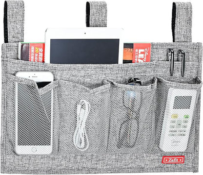 Linen Bedside Caddy, Bedside Storage Organizer - Image 2