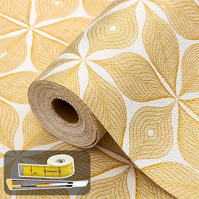 Shelf Liners for Kitchen Cabinets 23.62in x 20FT, Non Adhesive Cabinet Liner by Kimhan