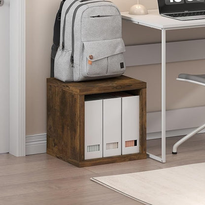 Furinno Cubicle Book Shelf, Stackable Bookshelf, Cube Storage Organizer Bookcase by Furinno-FitsYourSpaceFitsYourBudget