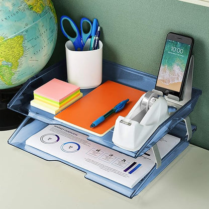 Acrimet Facility 2 Tier Letter Tray, Side Load, Letter Size/A4, Desktop File - Image 3
