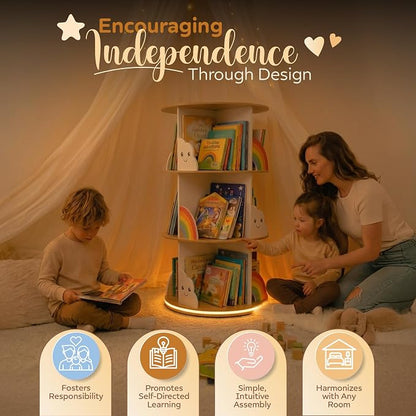 pimlyo® Rotating Bookshelf Kids - Image 8