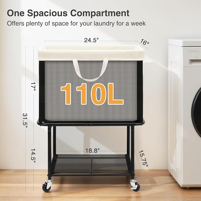 STO STO Rolling Laundry Hamper - Image 6