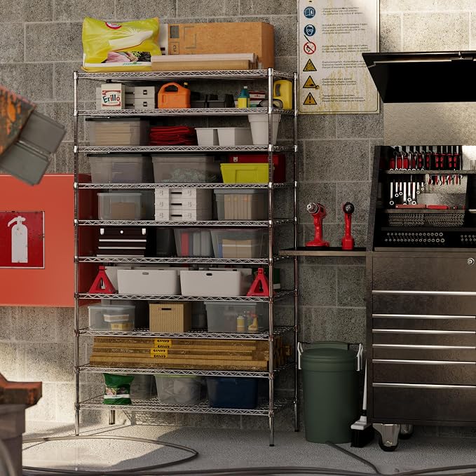 24" Deep x 48" Wide x 86" Height Wire Shelving Kit | 10-Tier | NSF Commercial - Image 5