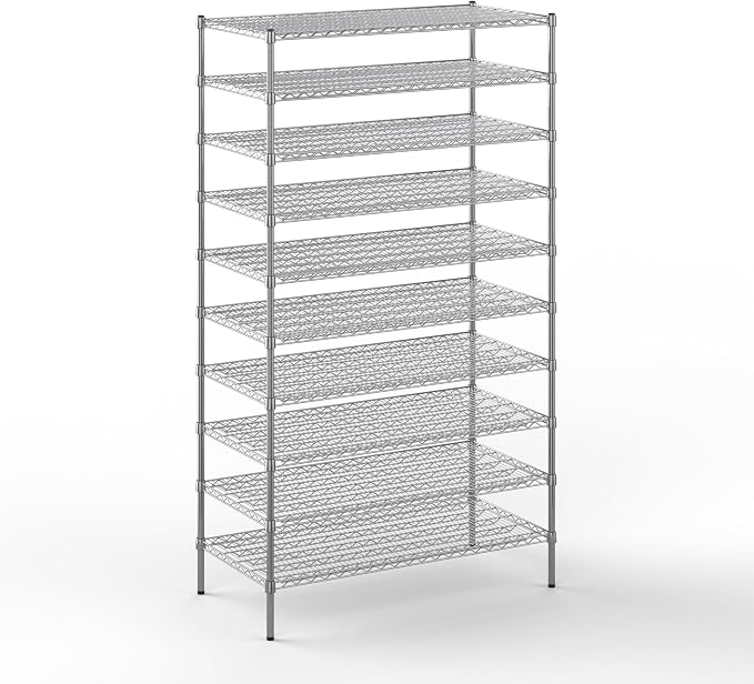 24" Deep x 48" Wide x 86" Height Wire Shelving Kit | 10-Tier | NSF Commercial by Regal+Altair