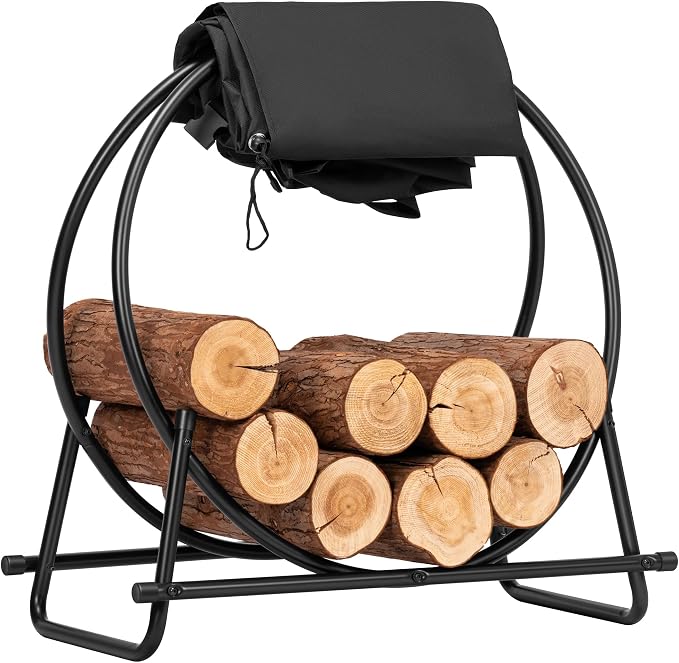 VIVOHOME 28 Inches Firewood Log Rack Hoop by VIVOHOME