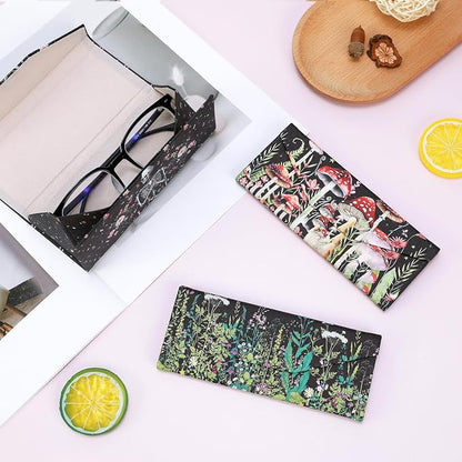 Foldable Glasses Case, Magnetic PU Leahter Sunglasses Case, Cute Hard Shell - Image 7