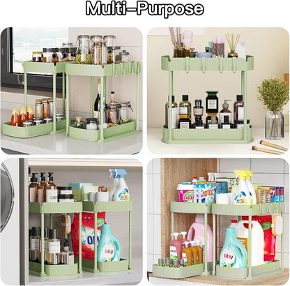Ukeetap 2 Pack Multi-Purpose Pull-Out Storage Organizers, Under Sink Organizers - Image 6