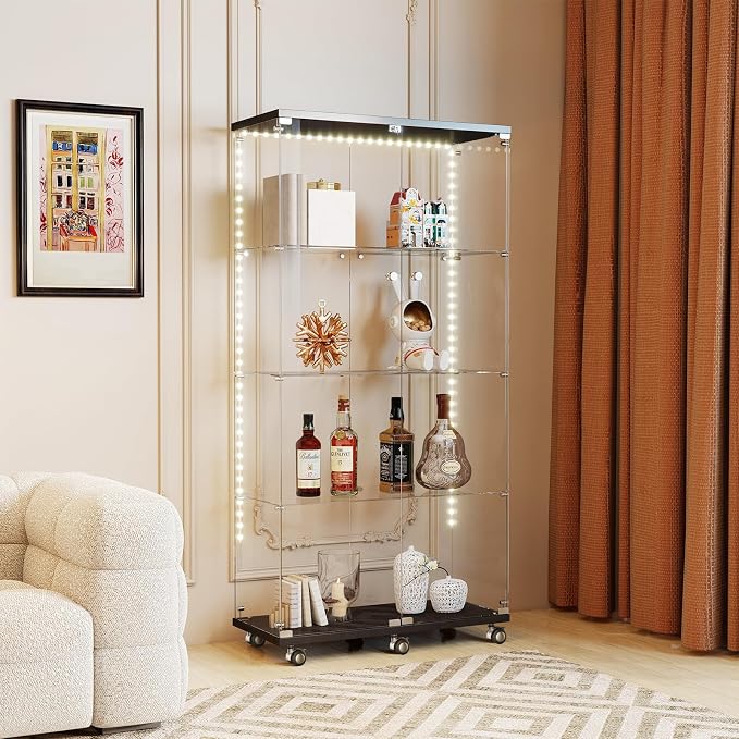 Tempered Glass Display Cabinet by Zevemomo