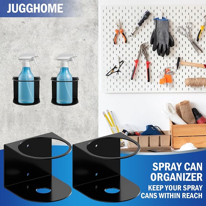 2 Pcs Spray Bottle Holder, Heavy-Duty Bottle Holder, Wall Mounted Cup Holder - Image 4