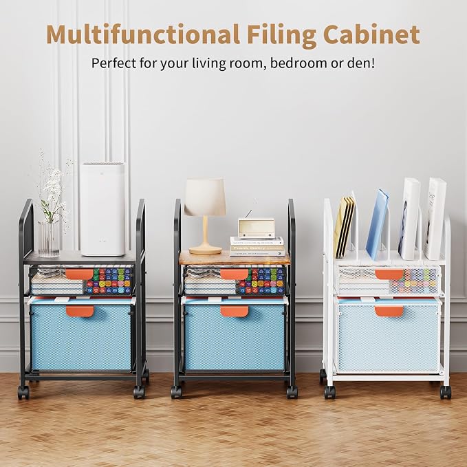 Marbrasse Rolling File Cart - Image 7