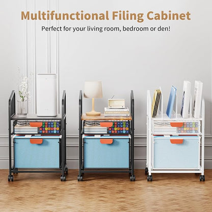 Marbrasse Rolling File Cart - Image 7