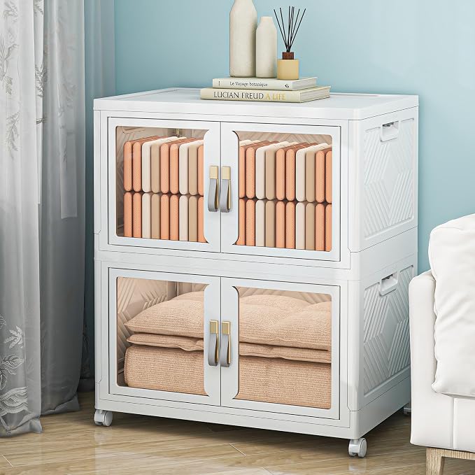 Large Clear Stackable Storage Bins - Image 6