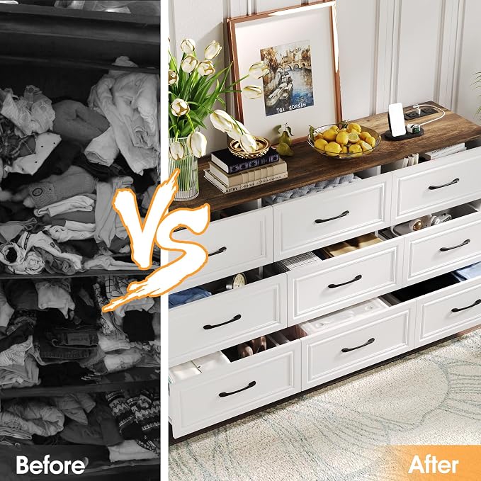 Fameill Dresser for Bedroom, 9 Drawer Wide Dresser Organizer - Image 7