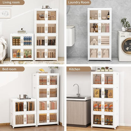 Large Clear Stackable Storage Bins - Image 7