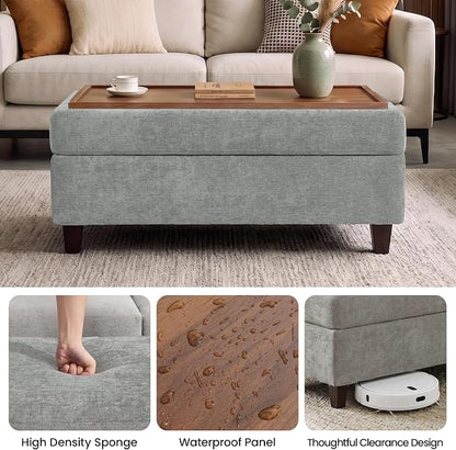 GENTEACO 45" Storage Ottoman Bench - Image 7