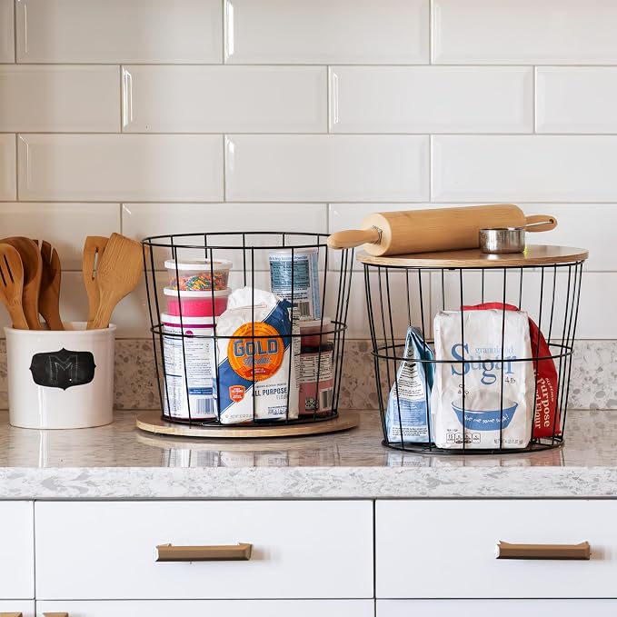 IRIS USA Round Wire Basket - Image 2