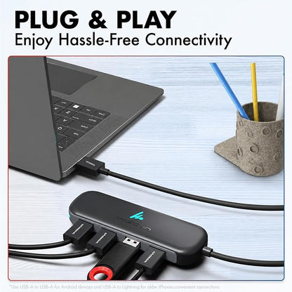 USB A to 4 Port Wozoyo USB 3.2 Hub, 4X USB 5Gbps, Data Transfer Speed Upto - Image 6