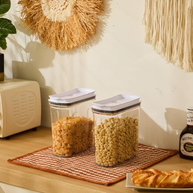 FreshKeeper Cereal Containers Storage Set, Airtight Food Storage Container - Image 2