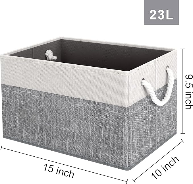 Storage Bins 6-Pack, Foldable Storage Baskets - Image 2