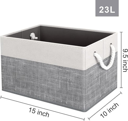Storage Bins 8-Pack, Foldable Storage Baskets - Image 2