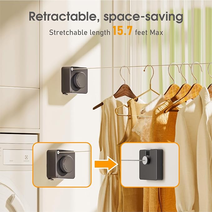 Retractable Heavy Duty Clothesline - Image 2