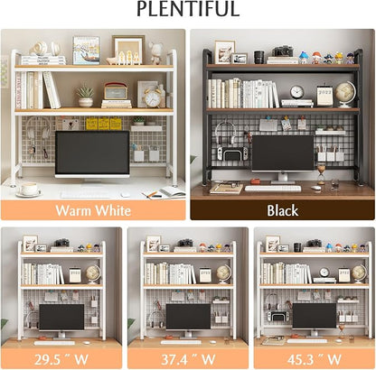 IOTXY 2-Tier Desktop Hutch Bookshelf - Image 6