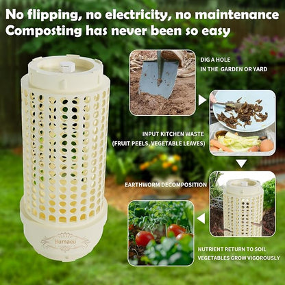Underground Worm Farm, Garden Mini vermicomposting bin - Image 3