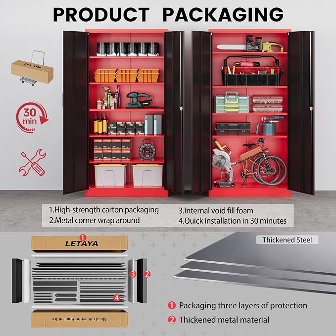 Letaya Metal Storage Cabinets - Image 7